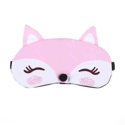 Korean Cartoon Fox 3D Sleep Mask Sleeping Eye Mask Soft Padded Travel Mask | Asia Sell | Purple