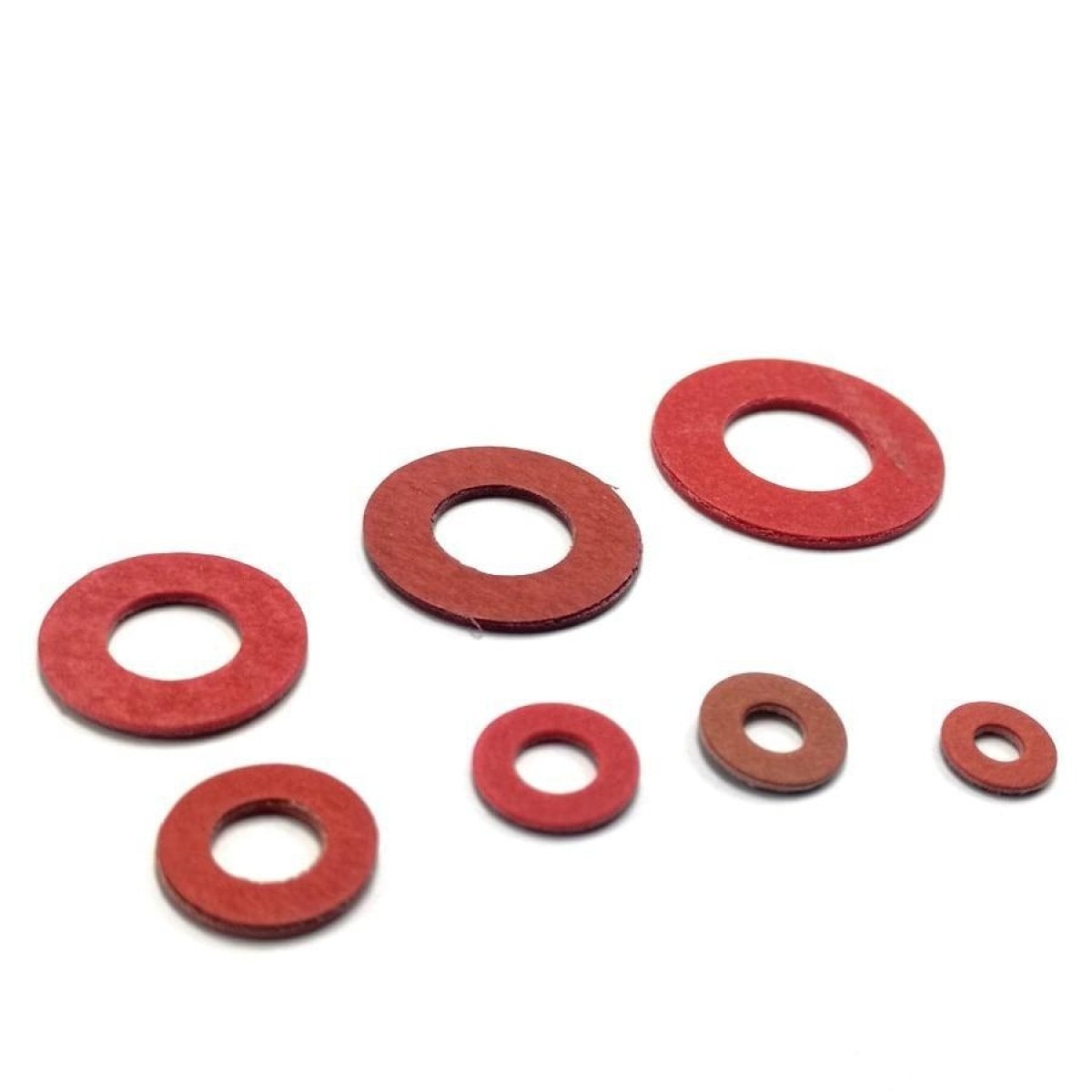 M3-M12 Red Fiber Washer Kit 230Pcs Insulation Gasket Set Fibre Washers