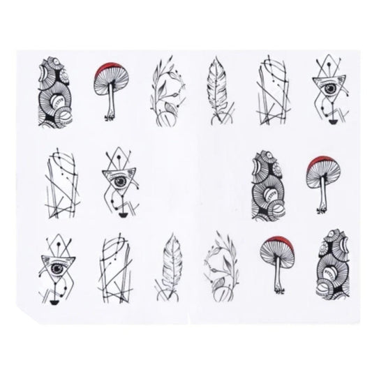 Nail Stickers Water Transfer Flamingo Animal Designs Art Slider - Stz771 Sheet