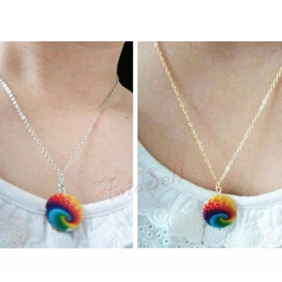 Rainbow Bohemia Pendant Necklace Fashion Jewelry Bohemian Beach Female Na286 Necklaces