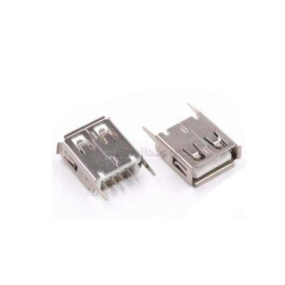 Single/double Usb Type A Female Solder Jack Connectors Pcb Usb-A 90/180 Degree Adaptors