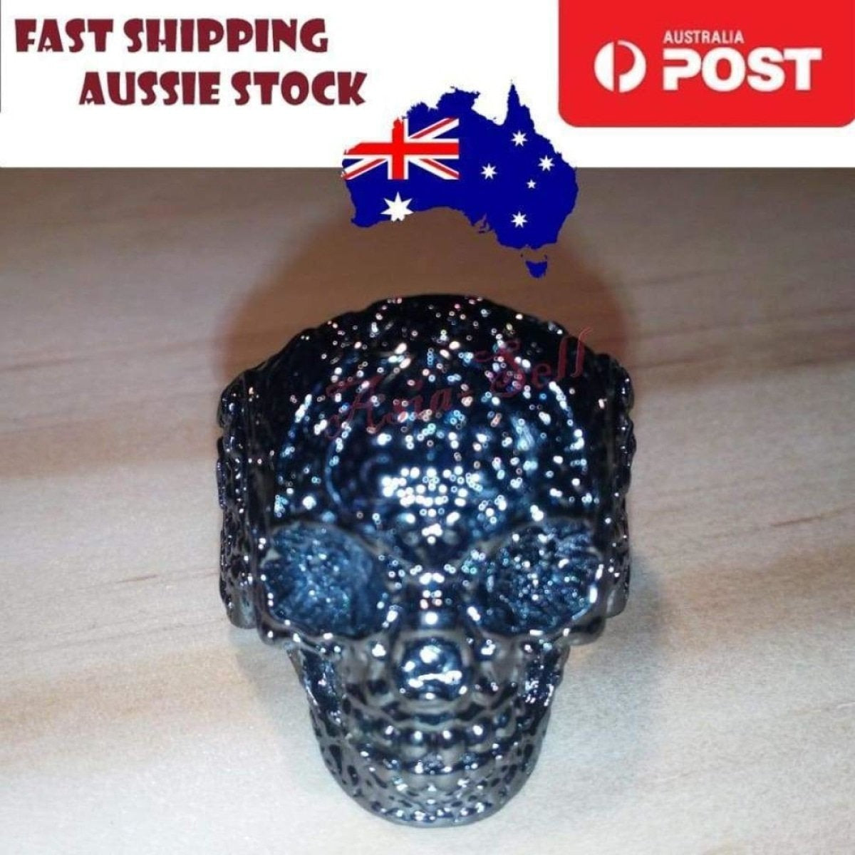 Skull Ring Rings Gold Black Silver Size 6 7 8 9 10 11 | Asia Sell  -  Black Size 11 (code W)