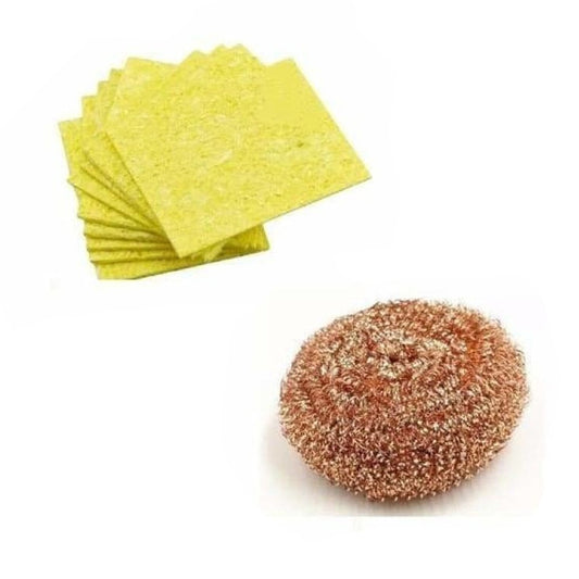 Soldering Iron Sponges Solder Cleaning Or Copper Mesh Ball Nozzle Tip Accessories