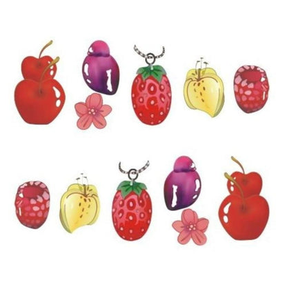 Strawberry Summer Cake & Fruit Stickers For Nails Nail Manicure Art Stz-480 - Sheet