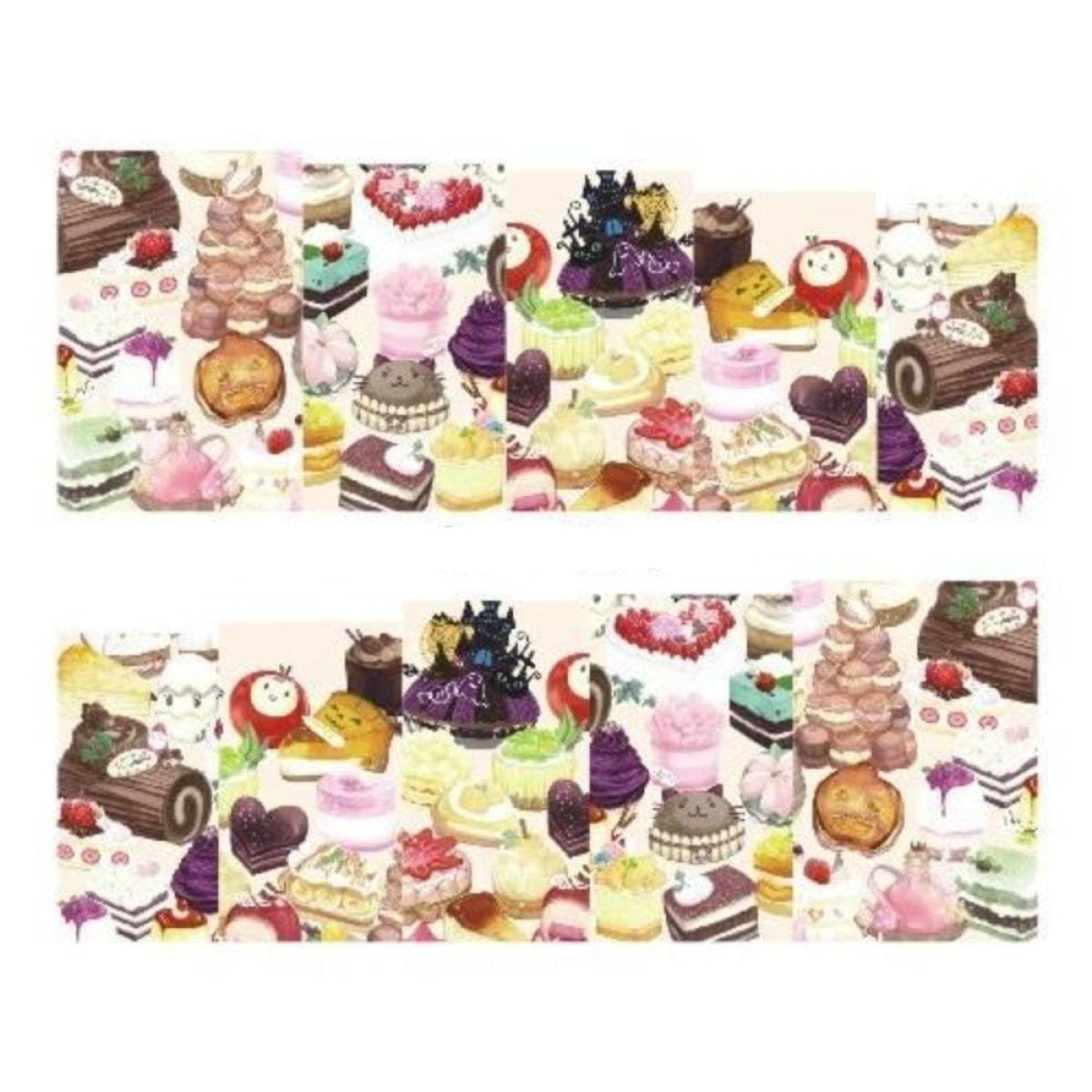 Strawberry Summer Cake & Fruit Stickers For Nails Nail Manicure Art Stz-484 - Sheet
