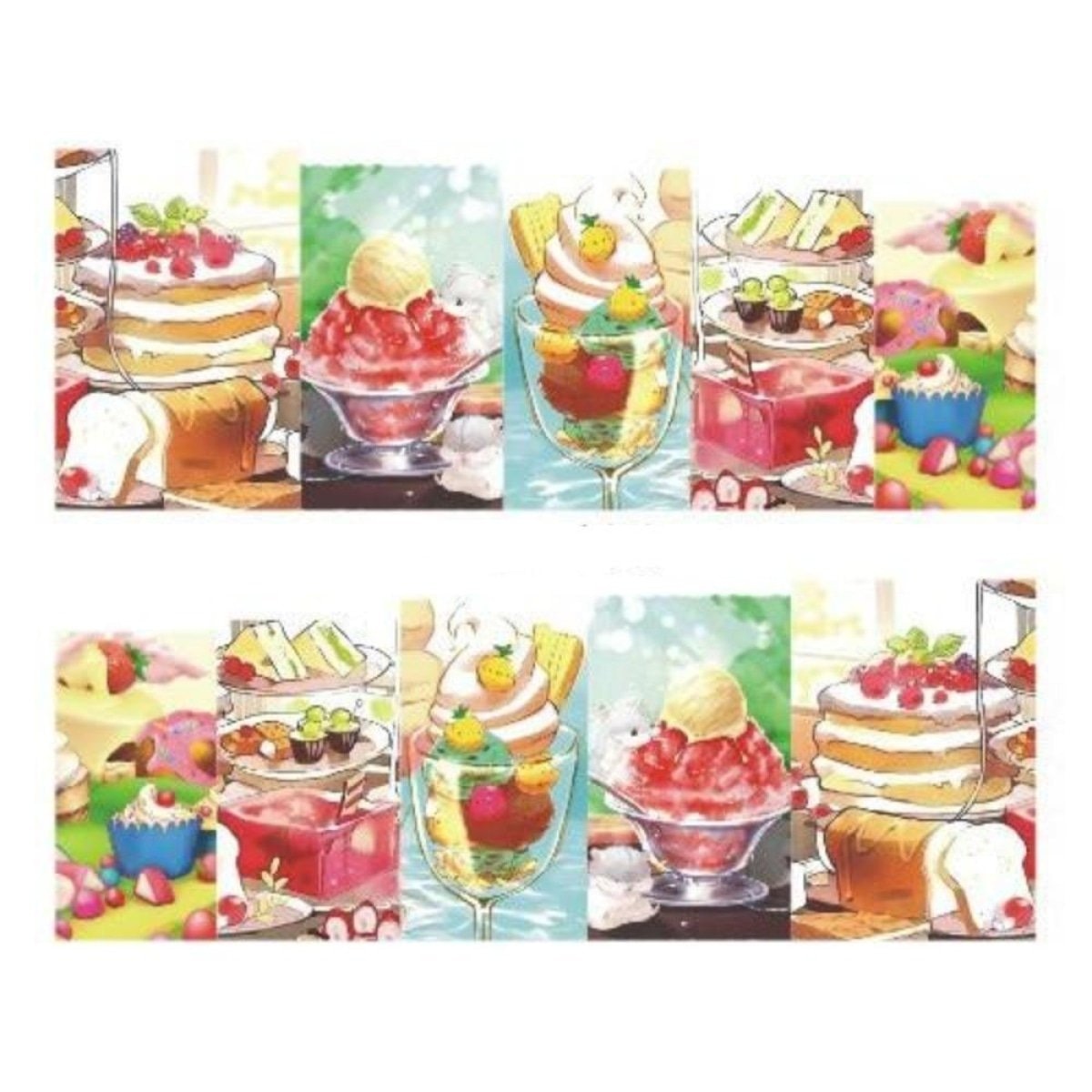 Strawberry Summer Cake & Fruit Stickers For Nails Nail Manicure Art Stz-486 - Sheet