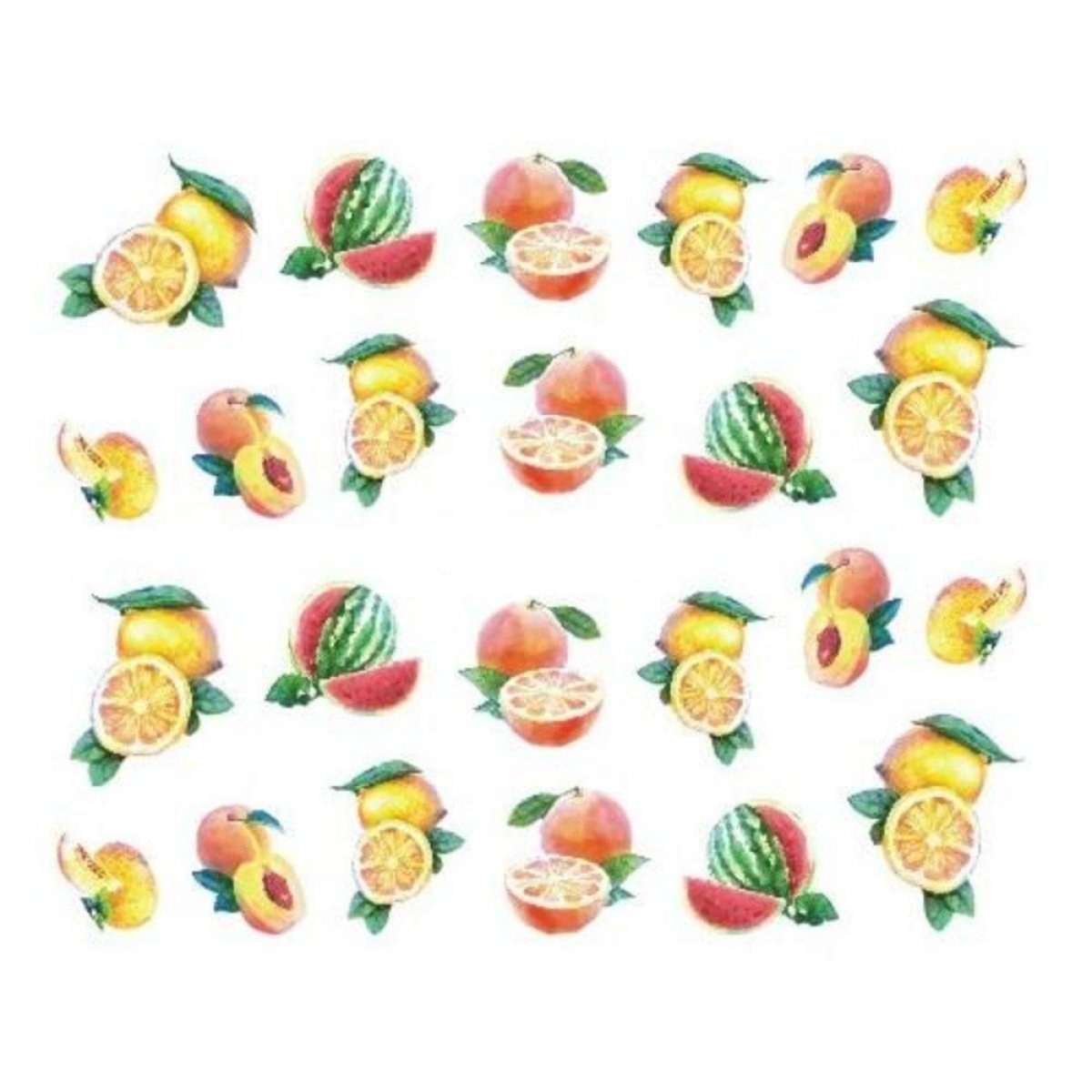 Strawberry Summer Cake & Fruit Stickers For Nails Nail Manicure Art Stz-488 - Sheet