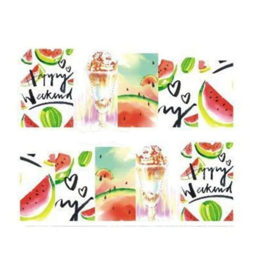 Strawberry Summer Cake & Fruit Stickers For Nails Nail Manicure Art - Stz-462 Sheet