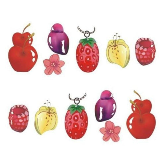 Strawberry Summer Cake & Fruit Stickers For Nails Nail Manicure Art - Stz-480 Sheet