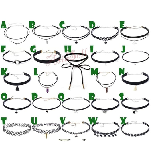 Velvet Neck Choker Necklace Black Rope Chain Vintage Bohemian Charm Choker 3 | Asia Sell  -  A
